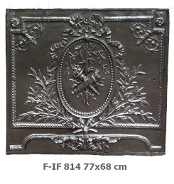  Plate decorated with fireplace